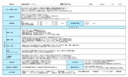 支援プログラム